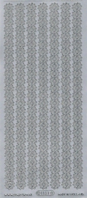 Stickervel Starform Bloemen Zilver