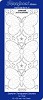 Borduurstickervel star3192 vlinders transparant goud
