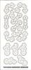 Stickervel Chrissie Borduren Goud