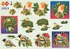 Card deco knipvel kerstvogels