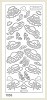 Stickervel Starform Hoedjes Goud