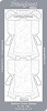 Borduurstickervel star3207 kimono transparant zilver