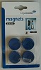 Magneten 30mm 4 stuks blauw
