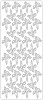 Stickervel Kerstkaars Zilver