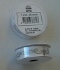 Kerstlint ornamentrand zilver