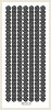 Stickervel Starform Bloemen Zwart