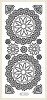 Stickervel Starform Bloemen in cirkel Goud