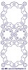 Stickervel bloem transparant goud