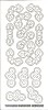 Stickervel Chrissie Borduren Zilver