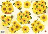 TBZ knipvel  A4 gele bloemen