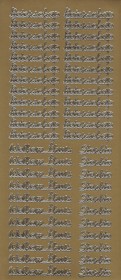 Stickervel Beterschap / Sterkte / Welkom thuis goud