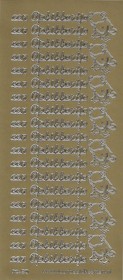 Stickervel Een Opkikkertje GOUD