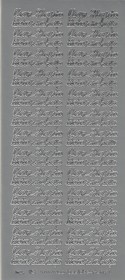 Stickervel Van Harte Beterschap ZILVER