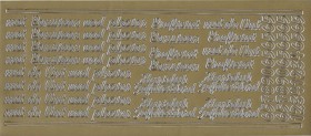 Stickervel met Pensioen/Vut GOUD