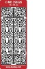 Stickervel Doody Bloemen Ornamenten Goud