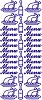 Stickervel Menu goud