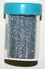 Glitter fijn strooi potje zilver