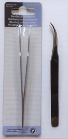 Pincet 12 cm gebogen punt