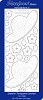 Borduurstickervel star3189 hoeden transparant goud