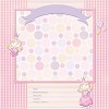 Scrapbook banner princess embossed paper