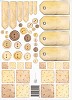 Marjoleine knipvel A4 patchwork bruin