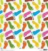 Scrapbook papier voeten