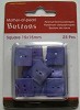 Parelmoer sieraadknopen Square 15 X 15 mm.