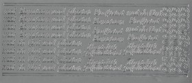 Stickervel met Pensioen/Vut ZILVER