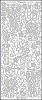 Stickervel Doodle bloemen zilver