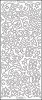 Stickervel Doodle ster 5-punt zilver