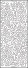 Stickervel Doodle kerstboom zilver