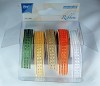 Joy ribbon sheer with rainbow 9mm. 5 rollen