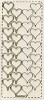 Stickervel Hartjes glitter goud