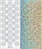 Stickervel Starform Bloemen retro Holografisch Zilver