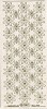 Stickervel Starform Bloemen Glittergoud