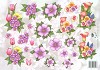 Tierelantijntje knipvel A4 bloemen