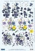 Stansvel A4 Paarse bloemen