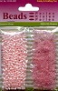 Rijstekralen 3x6mm 2x 10 gram Roze