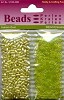Rijstekralen 3x6mm 2x 10 gram Licht Groen