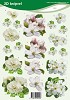 VB knipvel A4 witte bloemen