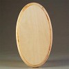 Wandschijf Hout Ovaal 22 x 28 cm