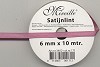 Satijnlint Mireille 6 mm x 10 mtr. Oud Roze