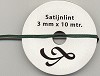 Satijnlint Mireille 3 mm x 10 mtr. Donker Groen