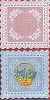 Kantwerk Kleedjes 3 stuks 14 x 14 cm Carr�