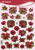 VB knipvel A4 rode bloemen