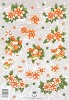 Tierelantijntje Knipvel A4 Kerstroos Oranje
