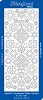 Stickervel Starform Kerstvlokken Glitter zilver