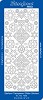 Stickervel Starform Kerstvlokken Glitter goud