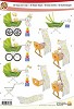 MakeMe Knipvel A4 Baby kinderwagen en wiegje