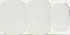 Mireille luxe Combikaart 5 stuks Wit